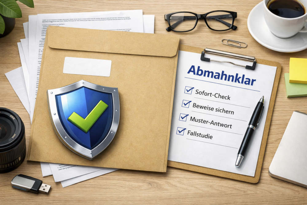 Abmahnklar – nettes Symbolbild