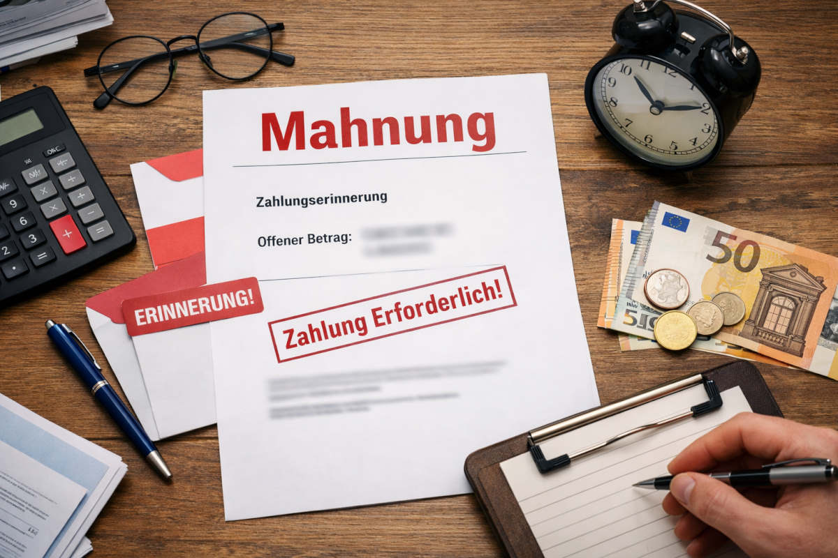 Mahnung erhalten – richtig reagieren und Zusatzkosten vermeiden